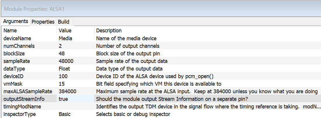 ALSA Source module arguments