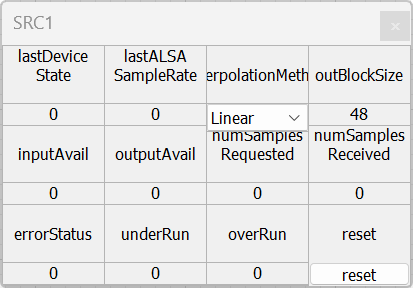 ALSA Source SRC inspector