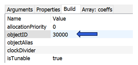 Assign objectID in Property View