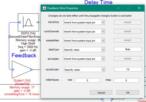 Figure 16: Creating a Feedback Wire