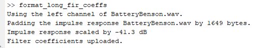 Battery Benson Results