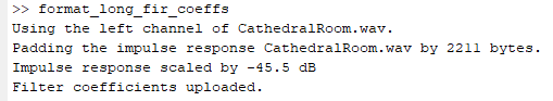 Cathedral Room Results