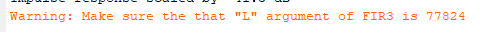 MATLAB Warning