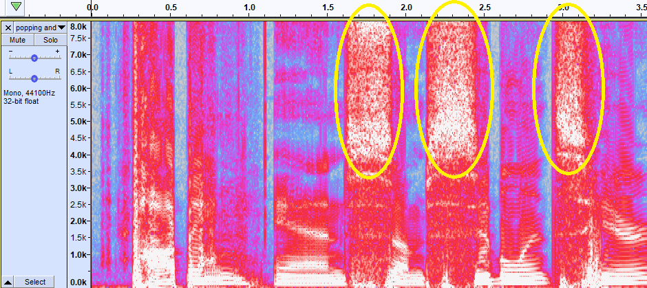 Spectrogram of sibilance