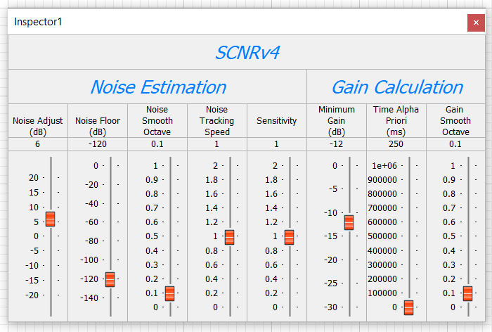 Figure 2: SCNRv4 Reusable Subsystem inspector window