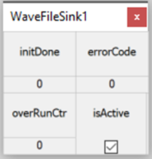 WaveFileSink Module Inspector