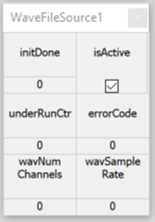 WaveFileSource Module Inspector