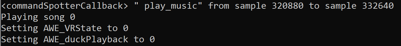 Command Spotter Callback