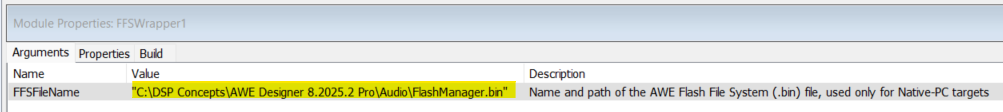 Using the Bin file in Native Mode
