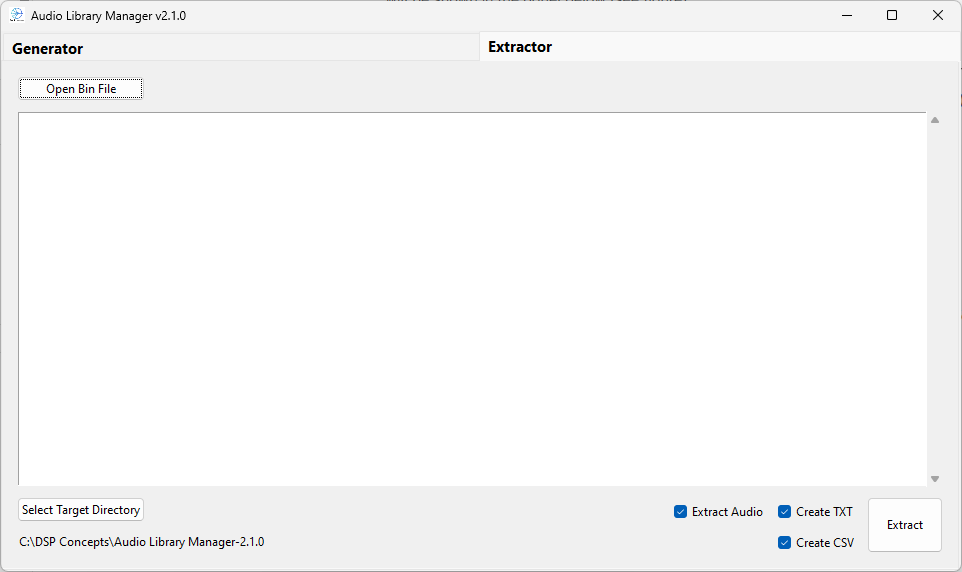 Audio Library Manager - Extractor