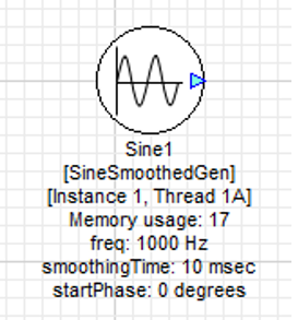 Sine Generator in Instance 1